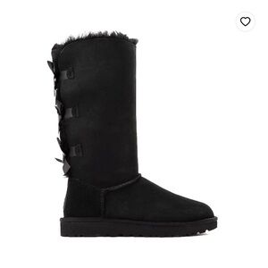 Womens UGG® Bailey Bow II Tall Boot - Black